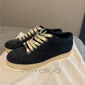 Jimmy Choo Miami Denim Low Top Trainers. Women’s Sneakers Size US 6/EU 36